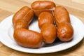 Bohemian Sausage - raw pork sausages Royalty Free Stock Photo