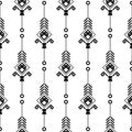 Bohemian seamless vector pattern.