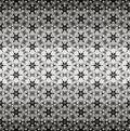 Bohemian style black and white caleidoscope ombre seamless vector pattern. Texture for web, print, fabric, textile, card