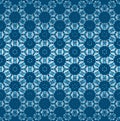 Bohemian style caleidoscope ombre seamless vector pattern in blue color. Texture for web, print, fabric, textile, card