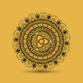 Bohemic design. mandale icon. decoration concept, vector illustration Royalty Free Stock Photo