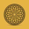 Bohemic design. mandale icon. decoration concept, vector illustration Royalty Free Stock Photo