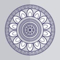 Bohemic design. mandale icon. decoration concept, vector illustration Royalty Free Stock Photo