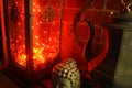 Boho Decor Lanterns n Ambient Candles Lounge Royalty Free Stock Photo