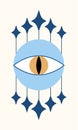 Boho eye sticker