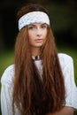 Boho fashion style portrait