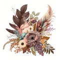 Boho Bouquets in Full Bloom - Generative AI