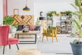 Boho living room Royalty Free Stock Photo