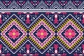 Boho motif ethnic colourful Morocco motif seamless pattern