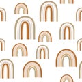 Boho Nursery Rainbow Pattern. Neutral Gender Colors