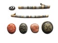 Boho Painted Sticks and Stones, Isolated