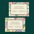 Boho Paisley Floral Business Cards Templates