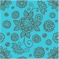 Boho seamless pattern.