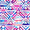 Boho textile seamless pattern.