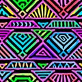 Boho textile seamless pattern.