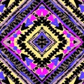 Boho textile seamless pattern.