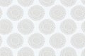 Boho white flower seamless pattern