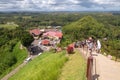 Many people tourists visit Chocolate Hills