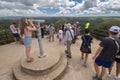 Many people tourists visit Chocolate Hills