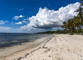 Bohol Philippines white sand beach Royalty Free Stock Photo