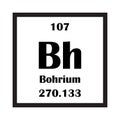 Bohrium chemical element icon Royalty Free Stock Photo