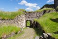 Bohus Fortress entrance in a sunny day, Kungalv, Bohuslan, Sweden