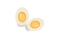 Boil egg with crack shell Royalty Free Stock Photo