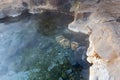 Boil the eggs in hot spring,Chaeson National Park,Lampang,Thailand Royalty Free Stock Photo