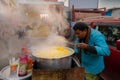 Boiled baby corn being sold, Kolkata, India Royalty Free Stock Photo