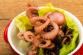 Boiled baby octopuses Royalty Free Stock Photo