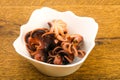 Boiled baby octopuses Royalty Free Stock Photo