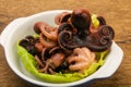 Boiled baby octopuses Royalty Free Stock Photo