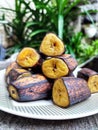 Boiled banana, one of the mainstay menu for breakfast in Indonesia