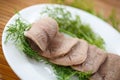 Boiled beef tongue