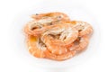 Boiled black tiger prawn Royalty Free Stock Photo