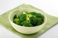Boiled broccol in a bowl Royalty Free Stock Photo