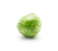 Boiled Brussels sprout isolated Royalty Free Stock Photo