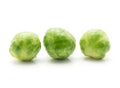 Boiled Brussels sprout isolated Royalty Free Stock Photo