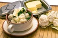 Boiled cauliflower