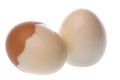 Boiled Chicken Eggs Macro Isolated
