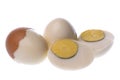 Boiled Chicken Eggs Macro Isolated