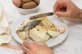 Boiled cod fish with potato Royalty Free Stock Photo