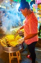 Boiled corn in Banzaan Fresh Market, Patong, Phuket, Thailand