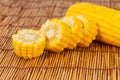 Boiled corn. Royalty Free Stock Photo
