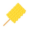 boiled corn on stick