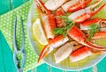 Boiled crab claws Royalty Free Stock Photo