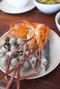 Boiled crabs,Steamed cockles and shrimp