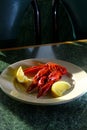 Boiled Crayfish Dinner Royalty Free Stock Photo
