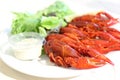 Boiled crayfishes