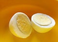 Boiled Egg in Two Pieces